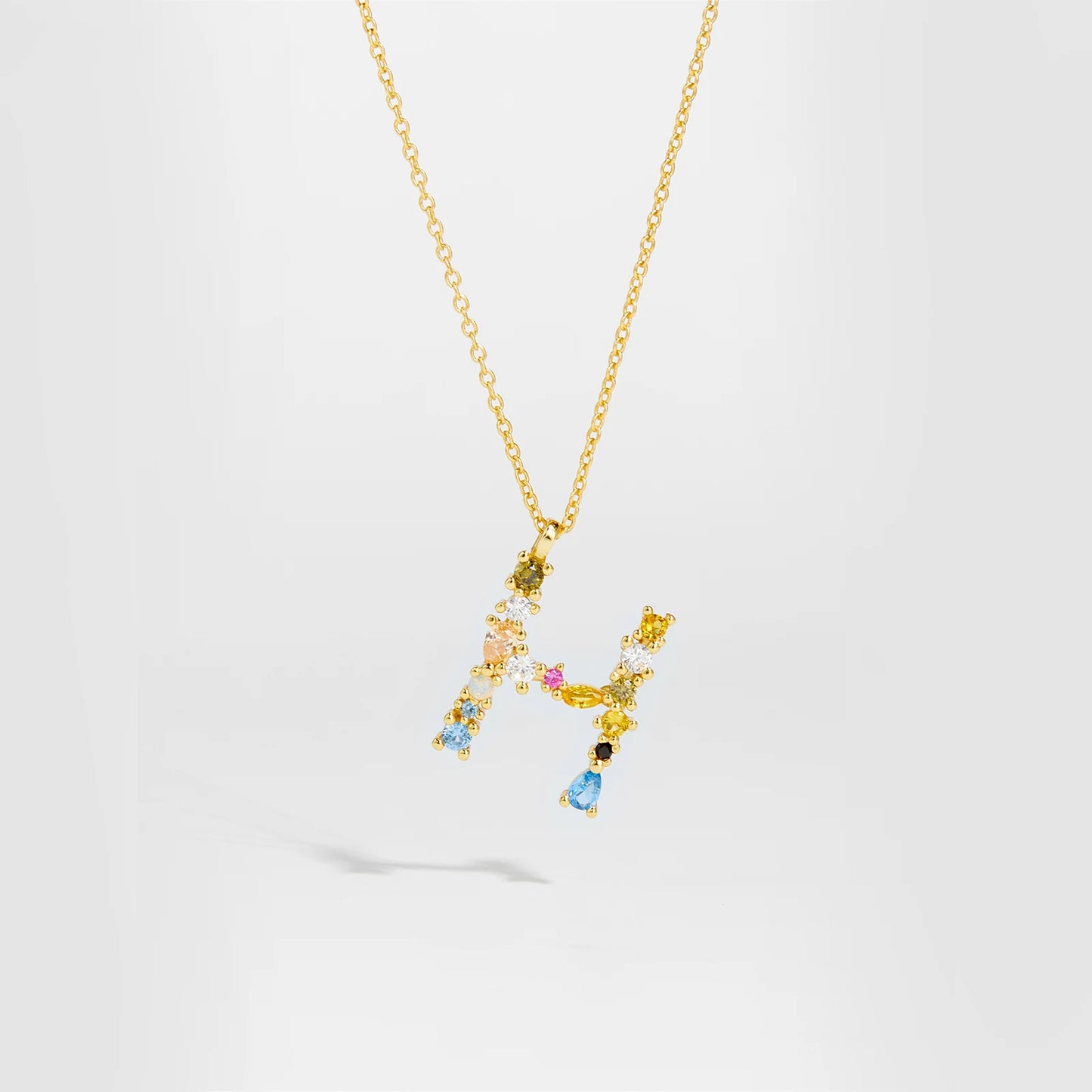 Gilded Grace Monogram Necklace Gold H