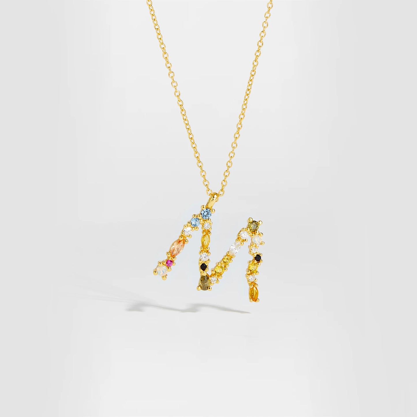Gilded Grace Monogram Necklace Gold M