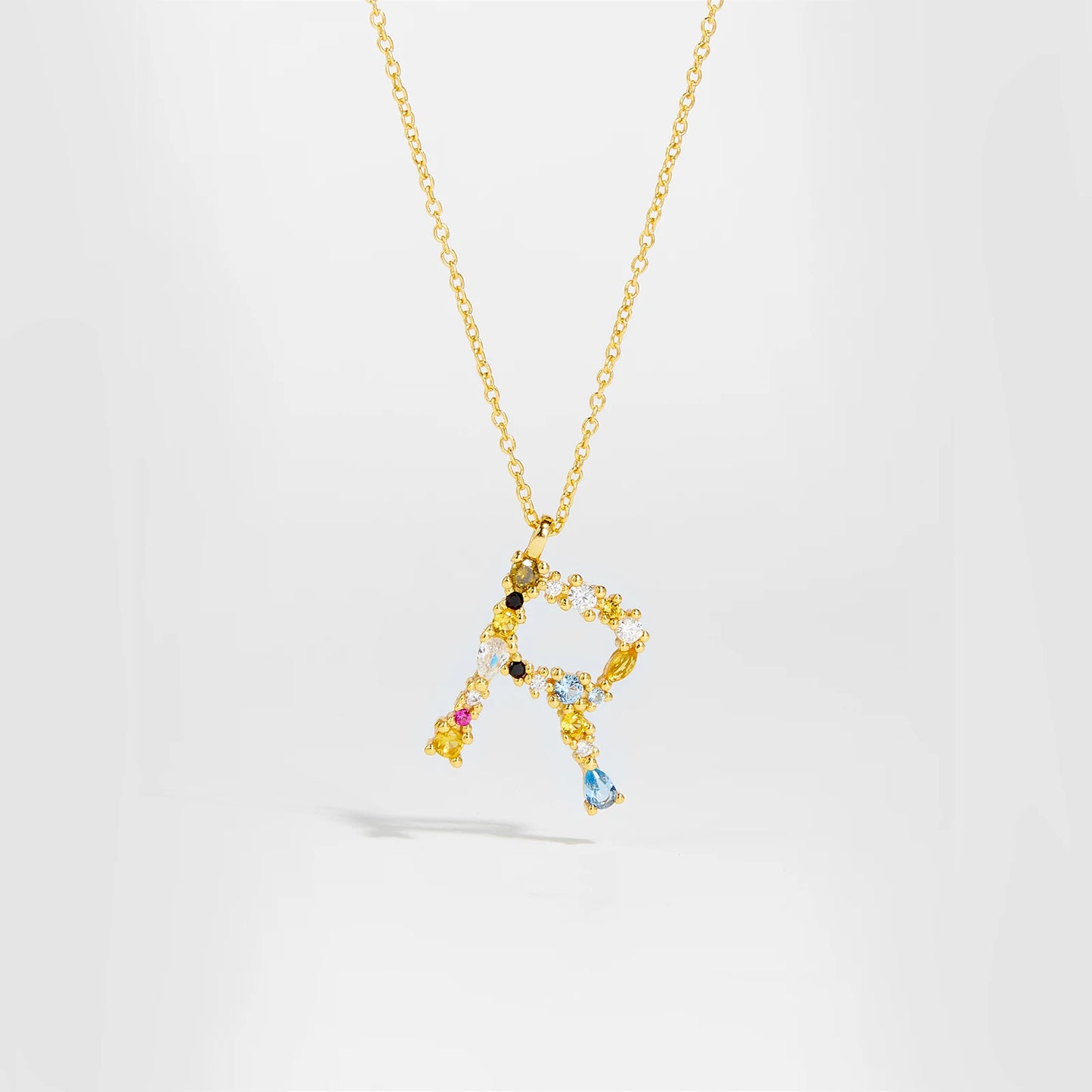 Gilded Grace Monogram Necklace Gold R