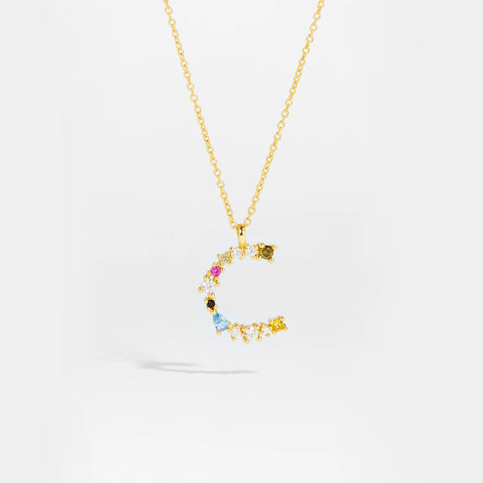 Gilded Grace Monogram Necklace Gold C